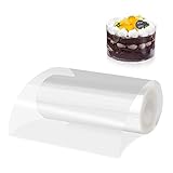 Acetato Repostería Lámina de acetato reutilizable para borde de tartas, 15 cm x 10 m,...