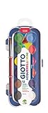 Giotto Fila Acuarelas Mini 23 Mm. Est. 12 Uds. + Pincel, Colores Variados