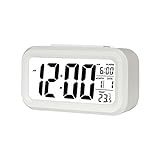 Reloj Despertador Digital, Jsdoin LED Pantalla Reloj Alarma Inteligente con Temperatura,...
