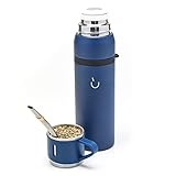 BALIBETOV Termo Mate para Camping - Acero Inoxidable Doble Pared al Vacio - Ideal para...