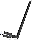Maxesla WiFi Adaptador AC 1200Mbps USB WiFi Receptor Dual Band 2.4G/5GHz, WiFi Antena para...