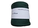 TRAPILLO CLÁSICO ALGODÓN EN COLOR VERDE BOTELLA BOBINA GRANDE DE 14 CM DIÁMETRO,...