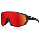 Queshark Gafas de Ciclismo Polarizadas Gafas de Sol Deportivas con Montura TR90 Gafas de...