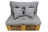 Acomoda Textil - Cojines Sofá Palets. Conjunto 4 Piezas para Palet, Asiento 120x80 cm +...