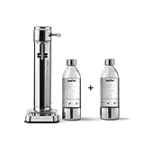 Aarke Carbonator 3, Máquina Gasificadora de Agua en Acero Inoxidable, incluye Dos...