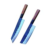Cuchillos de cocina Forjado con alto contenido de carbono, cuchillo de chef de acero...