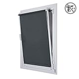 STORESDECO - Estor Enrollable Opaco EasyFix, Fácil Instalación Sin Taladrar, Ideal para...