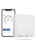 Meross Termostato Inteligente WiFi para Calderas, Termostato de Calefacción de Pared para...