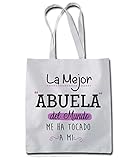 Genérico Bolsa de Algodón La mejor Abuela del mundo me ha tocado a mi, Regalo Abuelo...