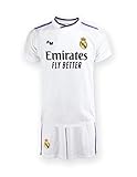 R ROGER'S Real Madrid Conjunto niño Camiseta y Pantalón 1ª EQ. Temporada 2022-23 -...