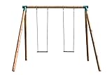 MASGAMES | Columpio de Madera Fuji para Adultos | Asientos de Caucho con Cadenas Planos |...