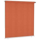 Tidyard Persiana Enrollable de Exterior 220x230 cm Naranja,Cortina Enrollable Plisado...