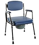 OrtoPrime Silla WC Inodoro ACOLCHADA - Silla Orinal PORTÁTIL Regulable - Váter portátil...