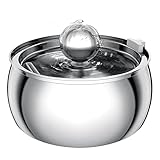 TOMXCUTE 4L Fuente para Gatos, Fuente Agua Gatos Acero Inoxidable, Fuente Gatos, con 1...