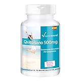 Chitosan 500mg – Quitosano – Bloqueador de grasa – Calidad alemana - 240 comprimidos...