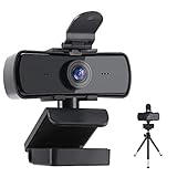 Webcam HD Camara Web Ordenador: - Webcam 1080p con Microfono Cubierta de Privacidad y...