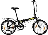 Dahon Hit Bicicleta Plegable, Deportes,Ciclismo, Negro, L: 450 mm Ll: 369 mm