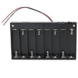 KEESIN AA 12V batería titular caso caja de almacenamiento de la batería de plástico con...