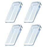 Topes para Puertas,Yosemy 4pcs Cuña Puerta de Goma Antideslizante Apilable,Protección de...