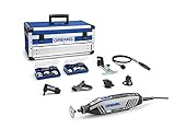 Dremel 4250 Herramienta rotativa de 175 W, kit multiherramienta con 6 complementos y 128...