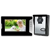 LIBO Videoportero Kit Cableado Audio 7' Impermeable Digital HD Monitor Visión Nocturna IR...