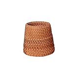 Jarrón tejido a mano, cesta de mimbre tejida para colgar, maceta de jardín, cuerda de...