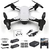 IDEA23 Drone Profesional con Cámara 4K GPS, Quadcopter RC 5GHz FPV WIFI, Drones Plegable...