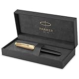 Parker 51 pluma estilográfica | cuerpo de lujo de color negro con adorno dorado |...