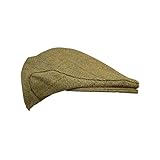 WALKER AND HAWKES - Gorra plana Derby Tweed Cambridge, Salvia Claro, XS