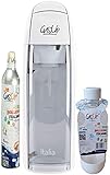 Kit ITALIA White de maquina gasificadora GasUp, Incluye cilindro de gas y botella de...