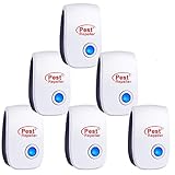Repelente Ultrasónico de Plagas, 6 Pack Repelente Ultrasónico Mosquitos Electrónico...