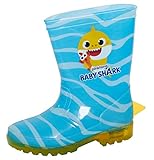 Baby Shark Wellington Botas de agua para niñas, zapatos de lluvia para niños, botas de...
