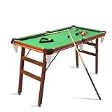 HJQ Mesa de Billar Mesa Snooker Plegable con Bolas 140 x 69 x 79 cm Verde