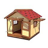 JHKGY Caseta De Madera para Perros De La Perrera Al Aire Libre,Casa para Perros Extra...