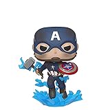 Funko Pop! Marvel: Endgame - Captain America con BrokenShield & Mjolnir Capt A con...