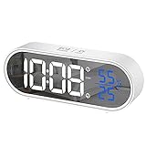 HOMVILLA Reloj Despertador Digital, LED Pantalla Reloj Alarma Inteligente Electrónicos...