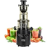 Gridinlux | Licuadora Prensado en Frio | Extractor de Zumos y Jugos con Función Inversa |...