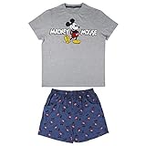 CERDÃ� LIFE'S LITTLE MOMENTS Pijama Hombre Corto Mickey Mouse-Talla XXL-Color Gris Juego