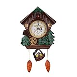 Raguso Reloj de Cuco, casa del árbol, Reloj de Pared, Arte, decoración Vintage, fácil...