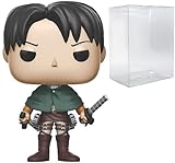 POP Anime: Attack on Titan - Figura de vinilo de Levi Ackerman Funko Pop! (con funda...