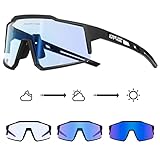 KAPVOE Gafas de Ciclismo Fotocromáticas con TR90 Gafas de Sol Deportivas Mujeres Hombres...