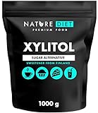 Nature Diet - Azúcar xilitol 1kg | Xilitol de Finlandia 1000g | Azúcar de abedul 100%