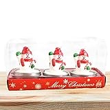 Edorco Velas de té navideñas | Velas de Luces de té de Navidad - Juego de Regalo de...