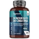 Creatina Monohidratada Pura 3000mg 180 Comprimidos Veganos 2 Meses de Suministro -...
