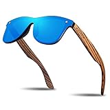 KITHDIA Polarizadas Madera Gafas De Sol Hombre/Mujer UV400 Protección K502