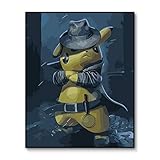 DIY Pintar por números pequeña mascota de dibujos animados pintura por números Con...