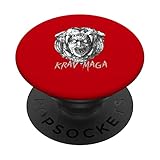 El diseño de la ira de Krav Maga para mujeres y hombres Krav PopSockets PopGrip...