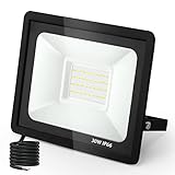 Focos LED Exterior 30W, 3000LM Floodlight Led Proyector 6500K Blanco Frío Foco Proyector...