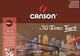 Canson Mi-Teintes Touch Microabrasivo 350g Surtido Bloc Encolado A3 20 hojas