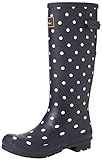 Joules Welly Print, Botas Mujer, Azul French Navy Spot, 38 EU